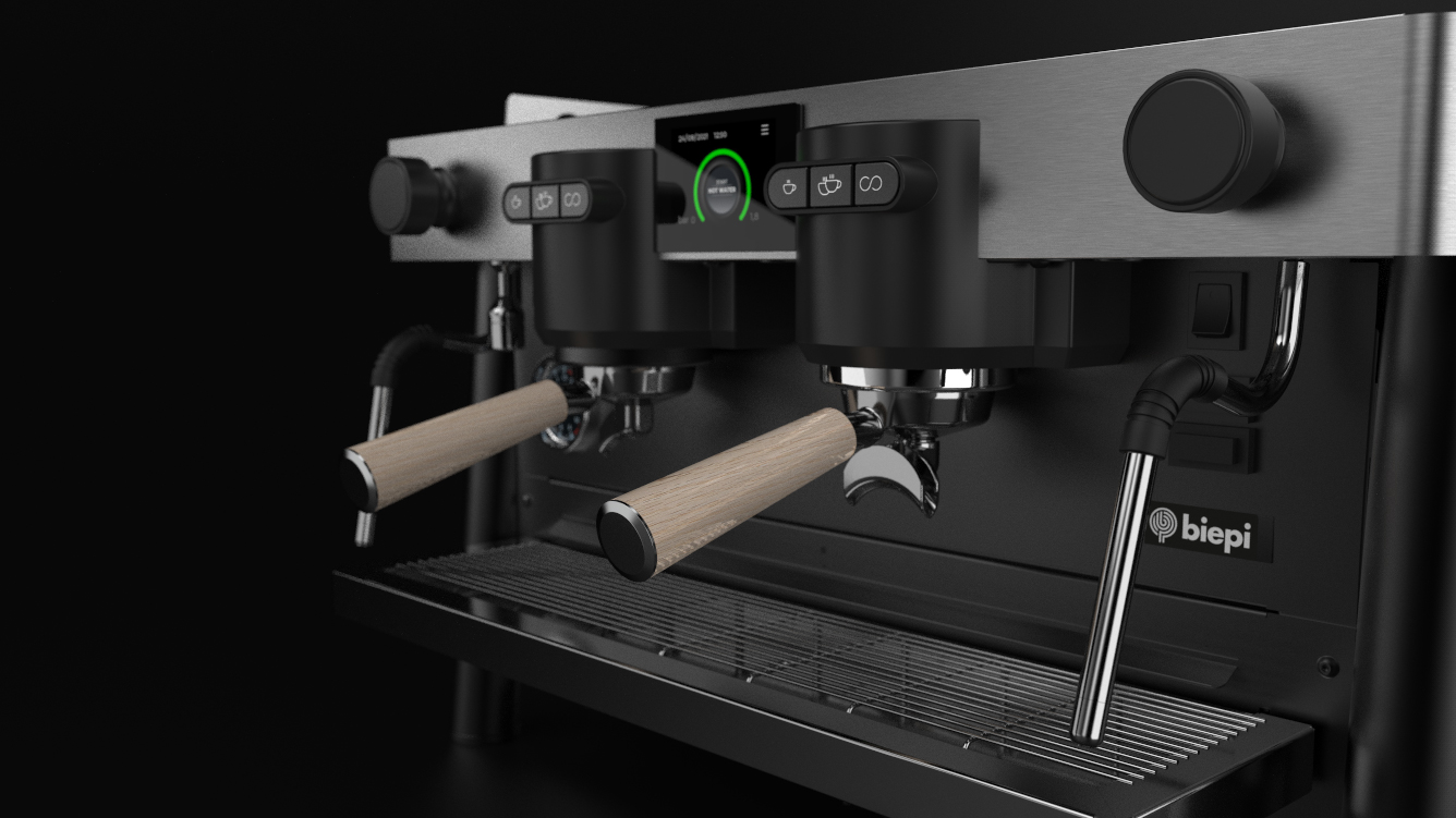 BIEPI UPTOWN PRO – detail ovládacího panelu